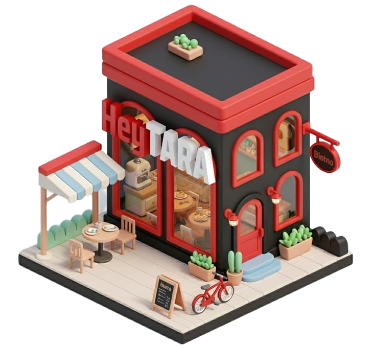 HeyTARA Restaurant Illustration